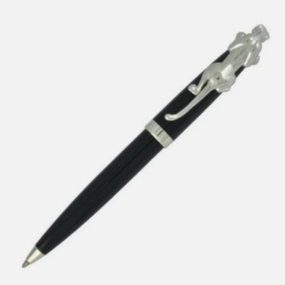 Jaguar Blue Ballpoint Pen with Silver Jaguar Clip